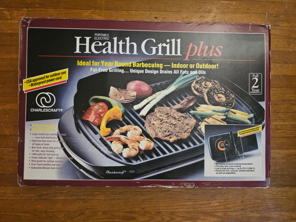 Health Grill Plus Electric Indoor/Outdoor Grill - #ThiftyPicks