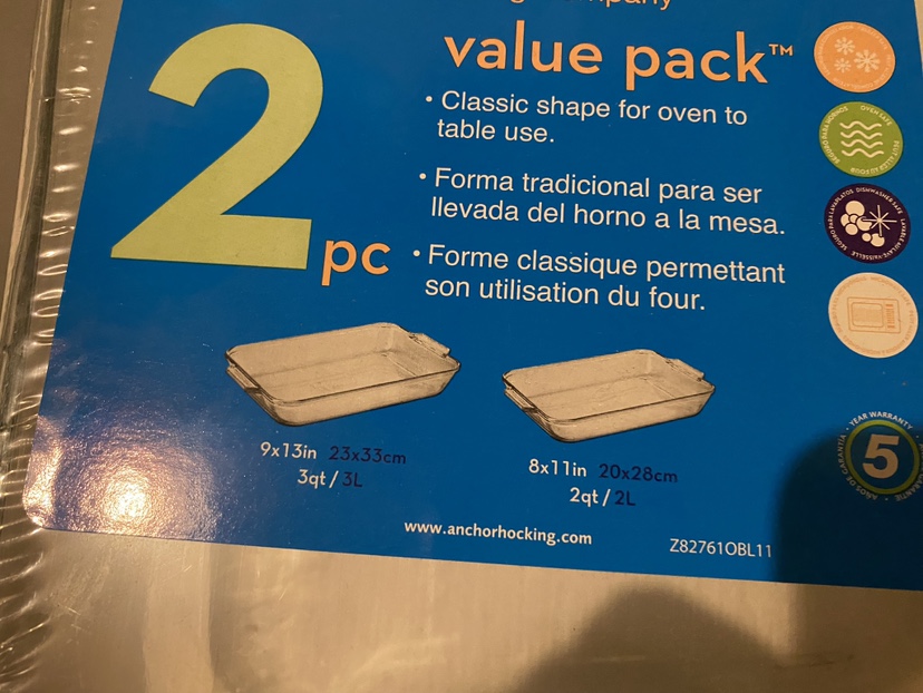 Anchor Hocking 2 pc Glass Baking Dish Set - photo 2