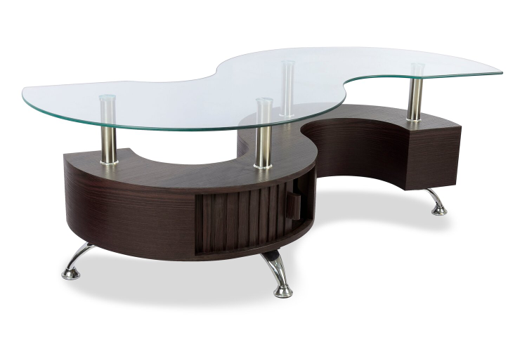 Modern S-shaped 3-Pack Coffee + 2 Ottomans with Storage - photo 3