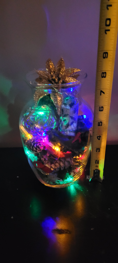Christmas Light Up Vase