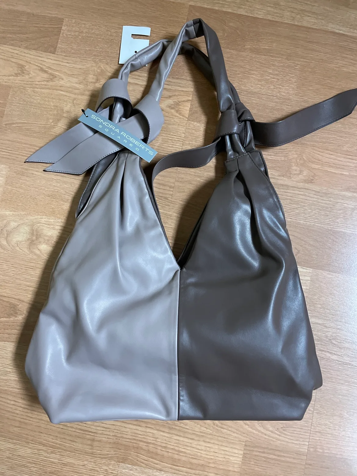 Sondra Roberts Squared Faux Leather Bag thumbnail