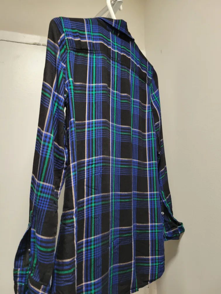 Talbots Plaid Button Up Shirt image indicator(3)