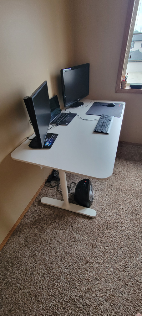 White IKEA Desk