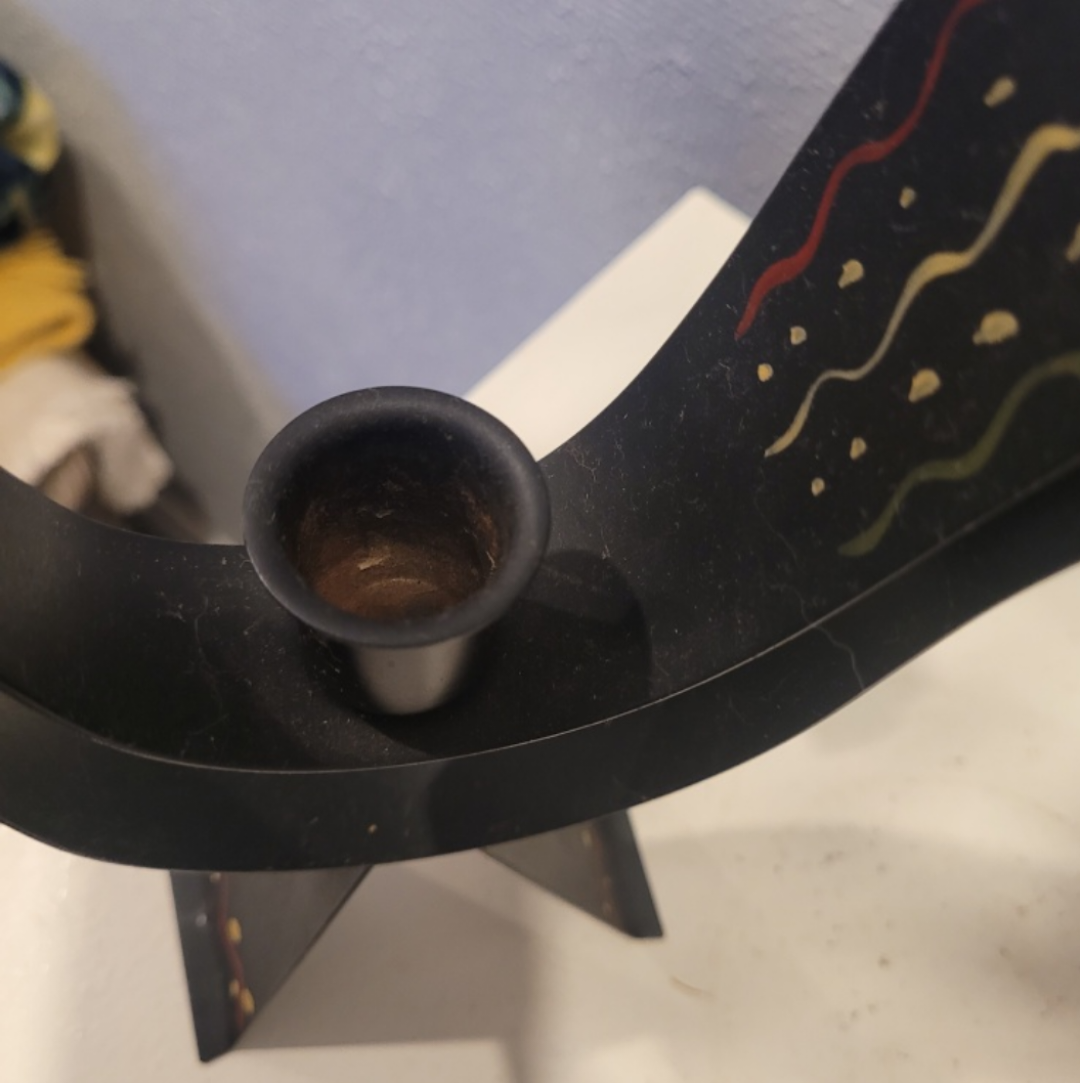 Vintage Metal Rooster Candle Holder - photo 2