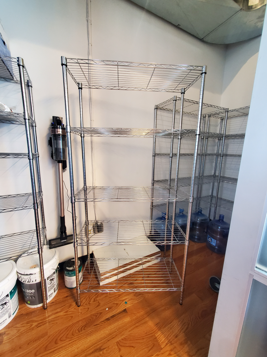 Amazon Basics 5-Shelf Adjustable Heavy Duty Steel Wire Rack