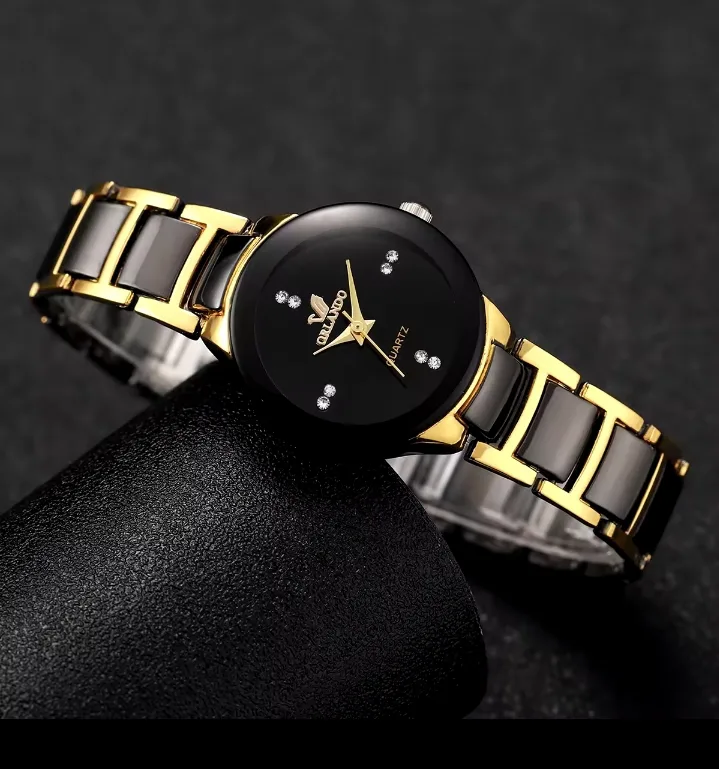 Orlando Women's Quartz Watch Black and Gold image indicator(4)