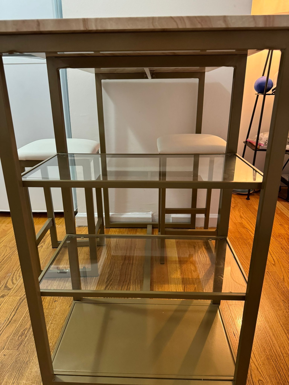 Kitchen Cart with Two Stools - photo 3