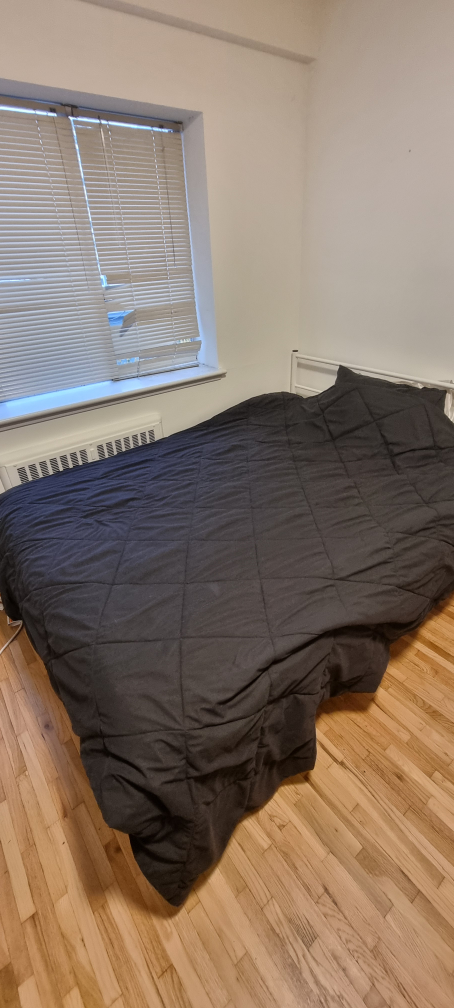 White metal queen bed frame. - photo 3