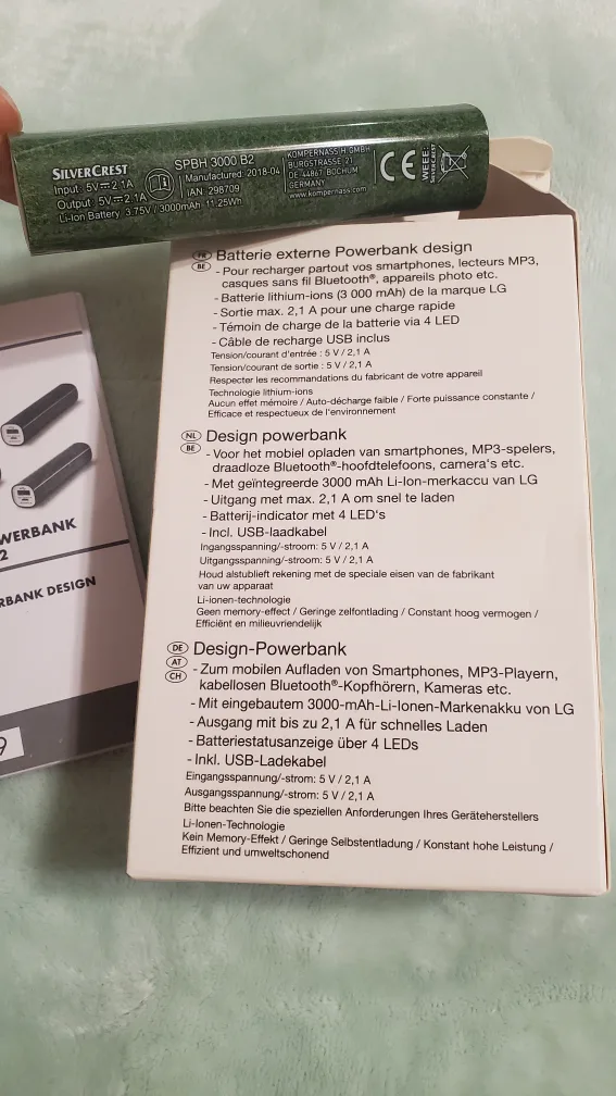 Silvercrest Portable Power Bank #freecycle image indicator(2)