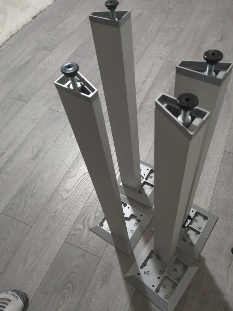 Four Metal Table Legs