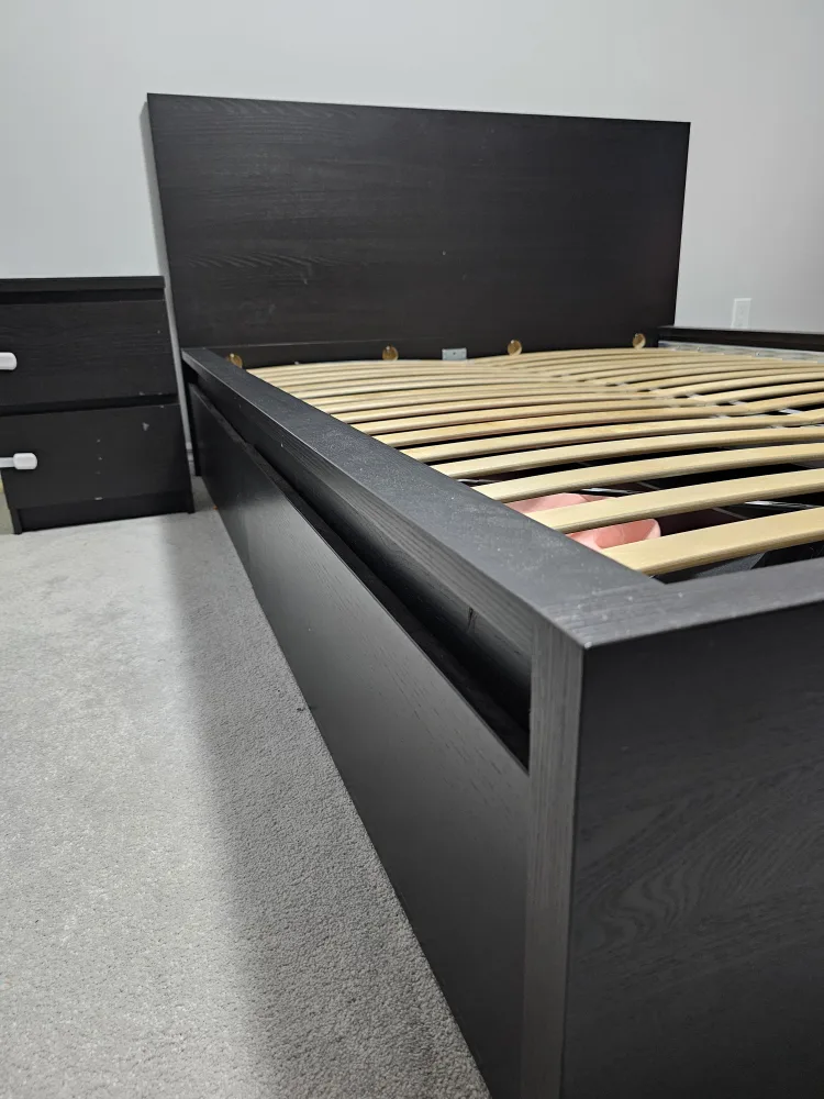 IKEA MALM bedframe with underneath drawers a image indicator(2)