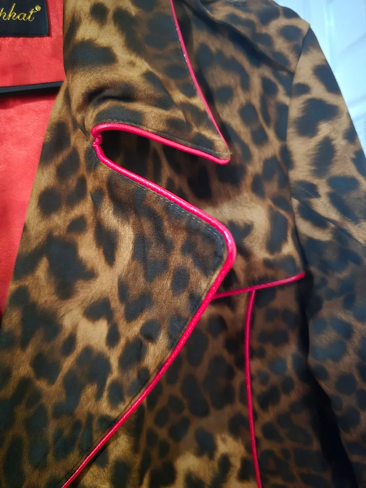 Baby Phat Leopard Print Trench Coat image indicator(4)