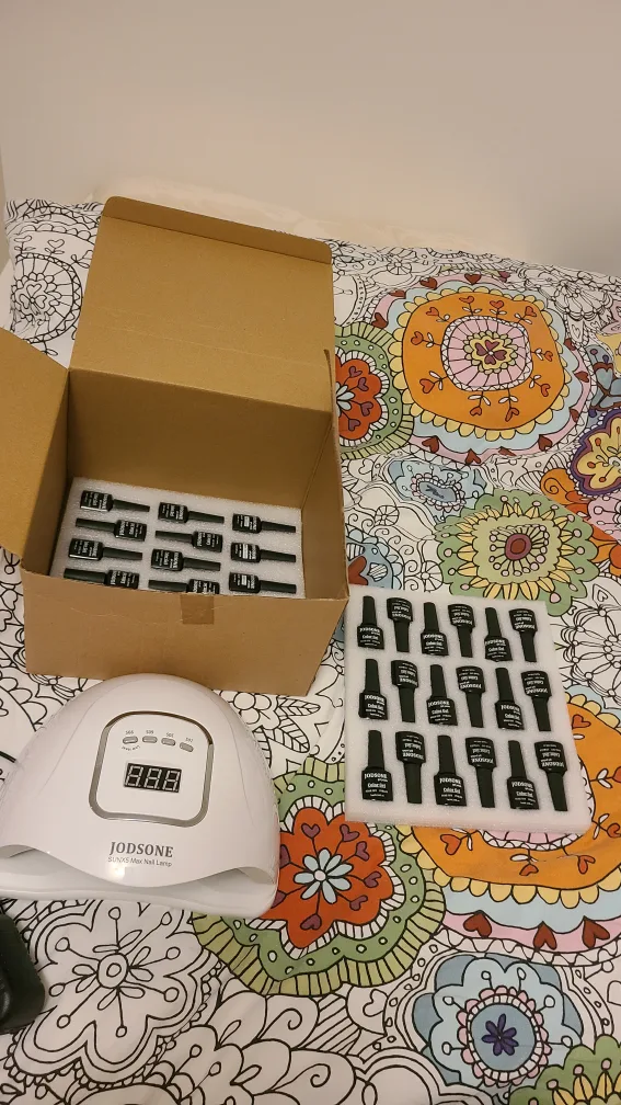 JODSONE 36 PCS Gel Polish Kit with UV Light image indicator(5)