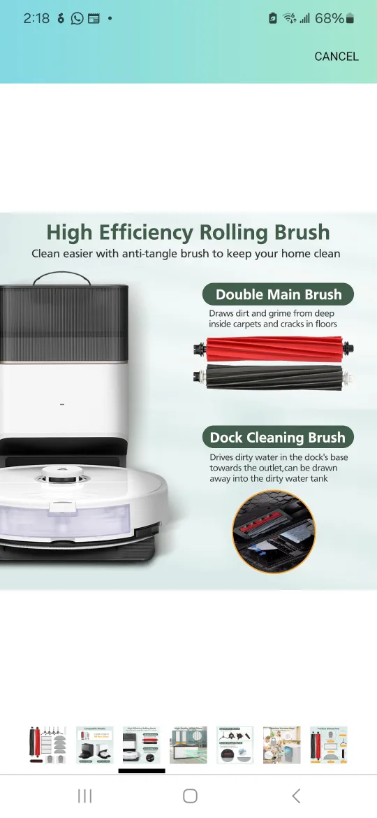 Xiaomi Roborock S8 18 Pcs Cleaning Tool image indicator(3)