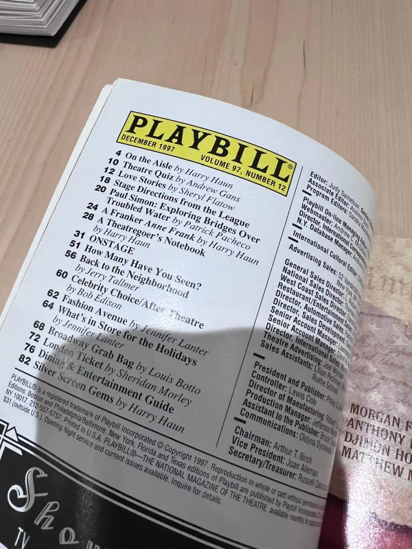 Rent Playbill (1997) Rare image indicator(2)