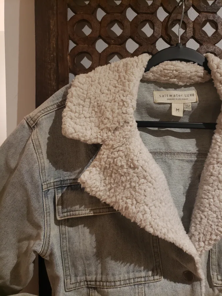 Sherpa Collar Denim Jacket image indicator(2)