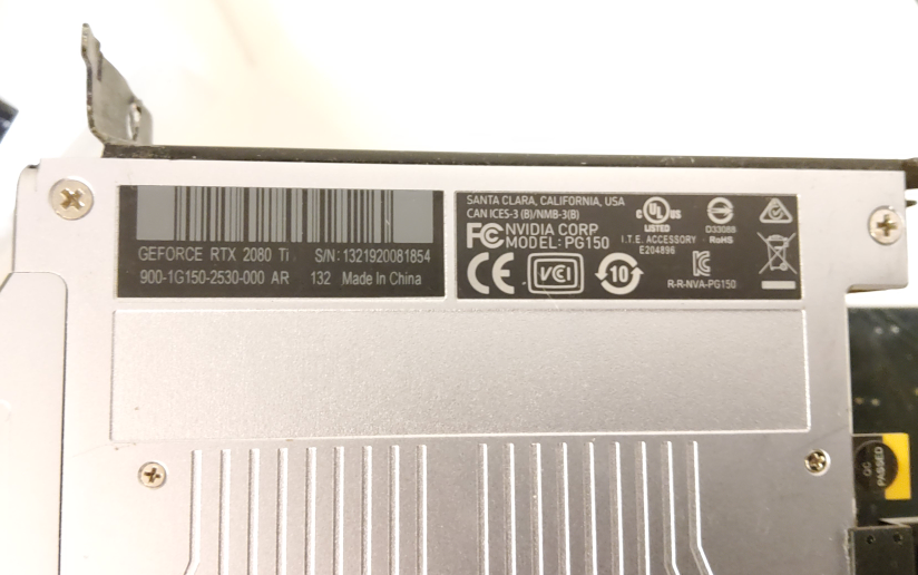 Nvidia RTX 2080 Ti Founders Edition gpu 11gb vramm - photo 3