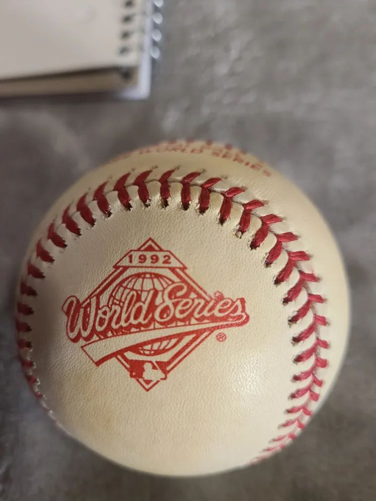 John Olerud Signed 1992 World Series Baseball image indicator(3)