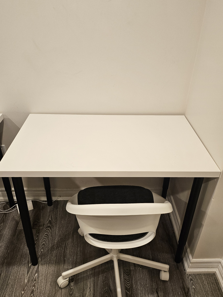 IKEA LINNMON/ADILS Desk - White/Black