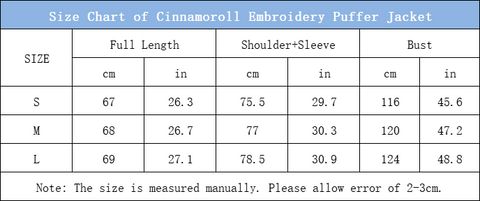 Cinnamoroll Puffer Jacket - photo 4