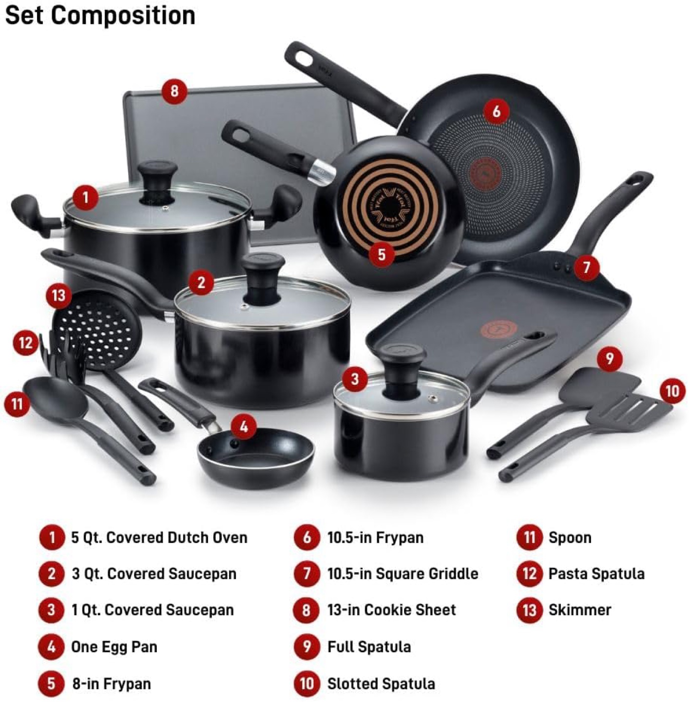 13 Piece Cookware Set
