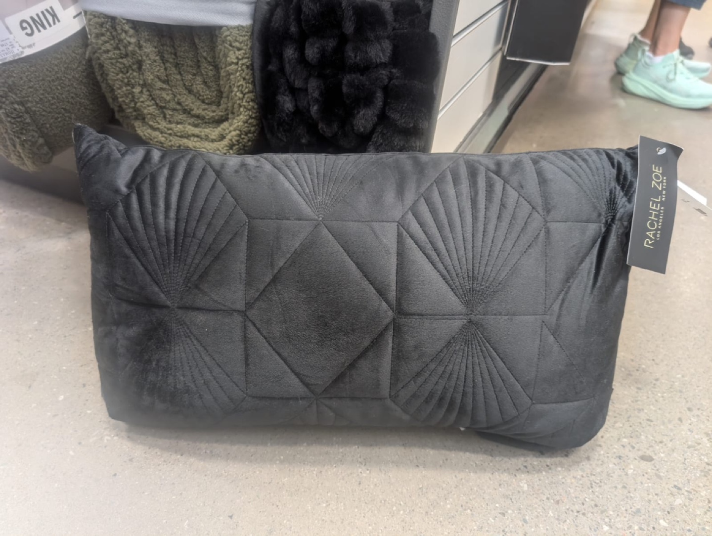 Black Velvet Pillows x4