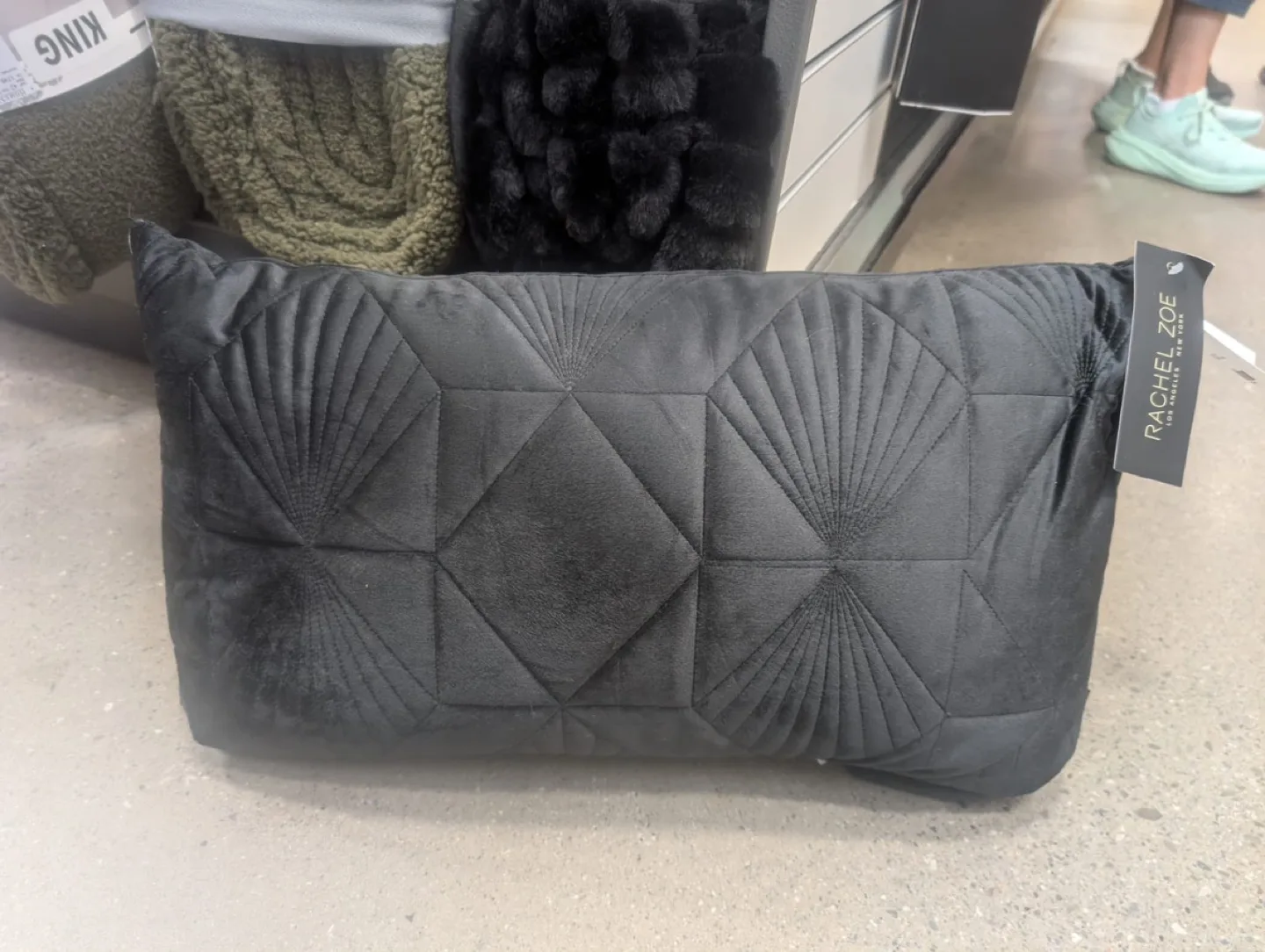 Black Velvet Pillows x4 thumbnail