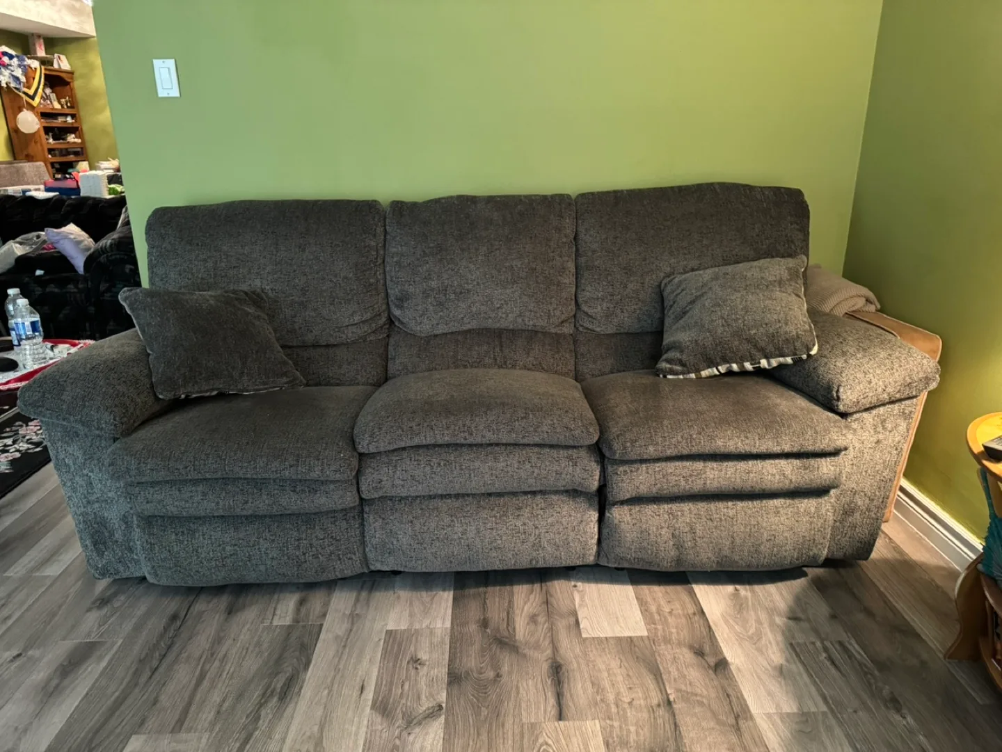 Reclining Sofa + Ottoman thumbnail