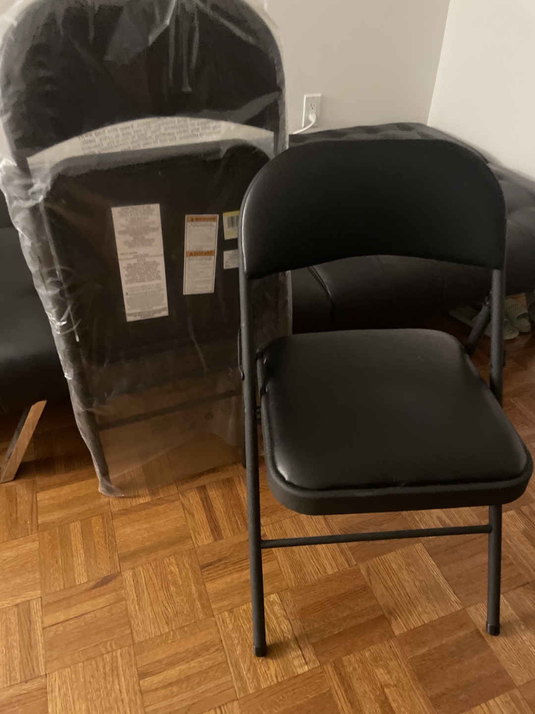 4 Black Folding Chair - photo 2