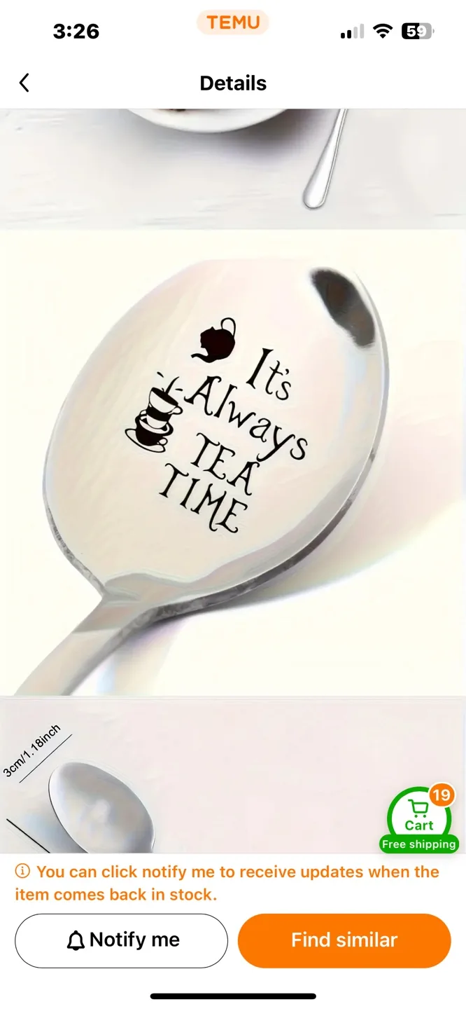Set of 5 Engraved Spoons image indicator(2)