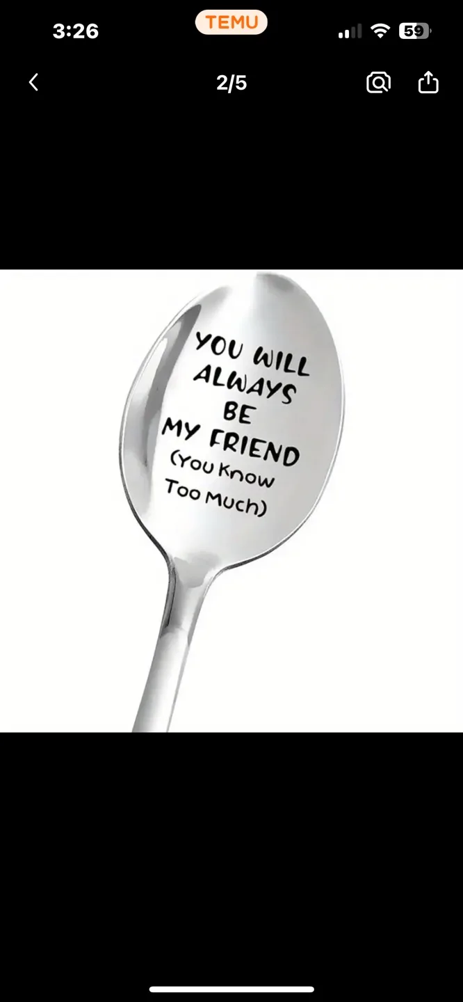 Set of 5 Engraved Spoons image indicator(3)
