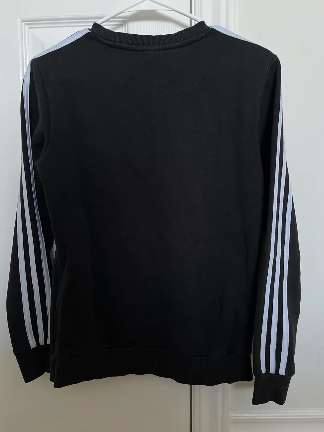 Adidas Black Sweatshirt with White Stripes image indicator(2)