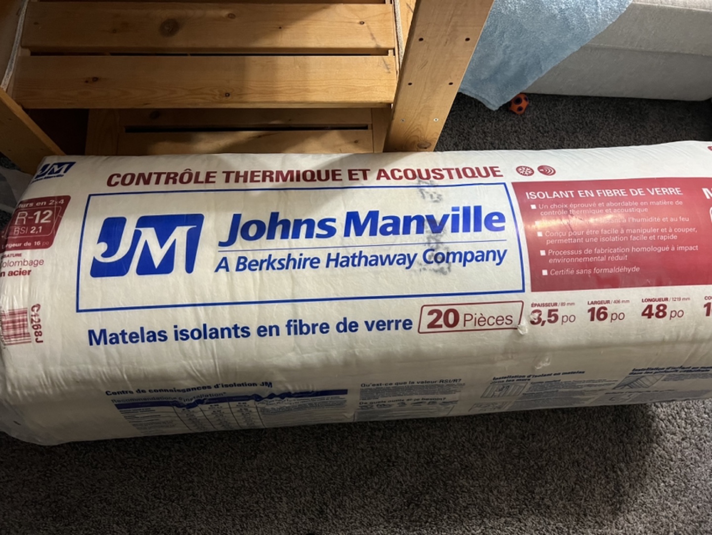 Johns Manville Fiberglass Insulation R-12 - photo 2