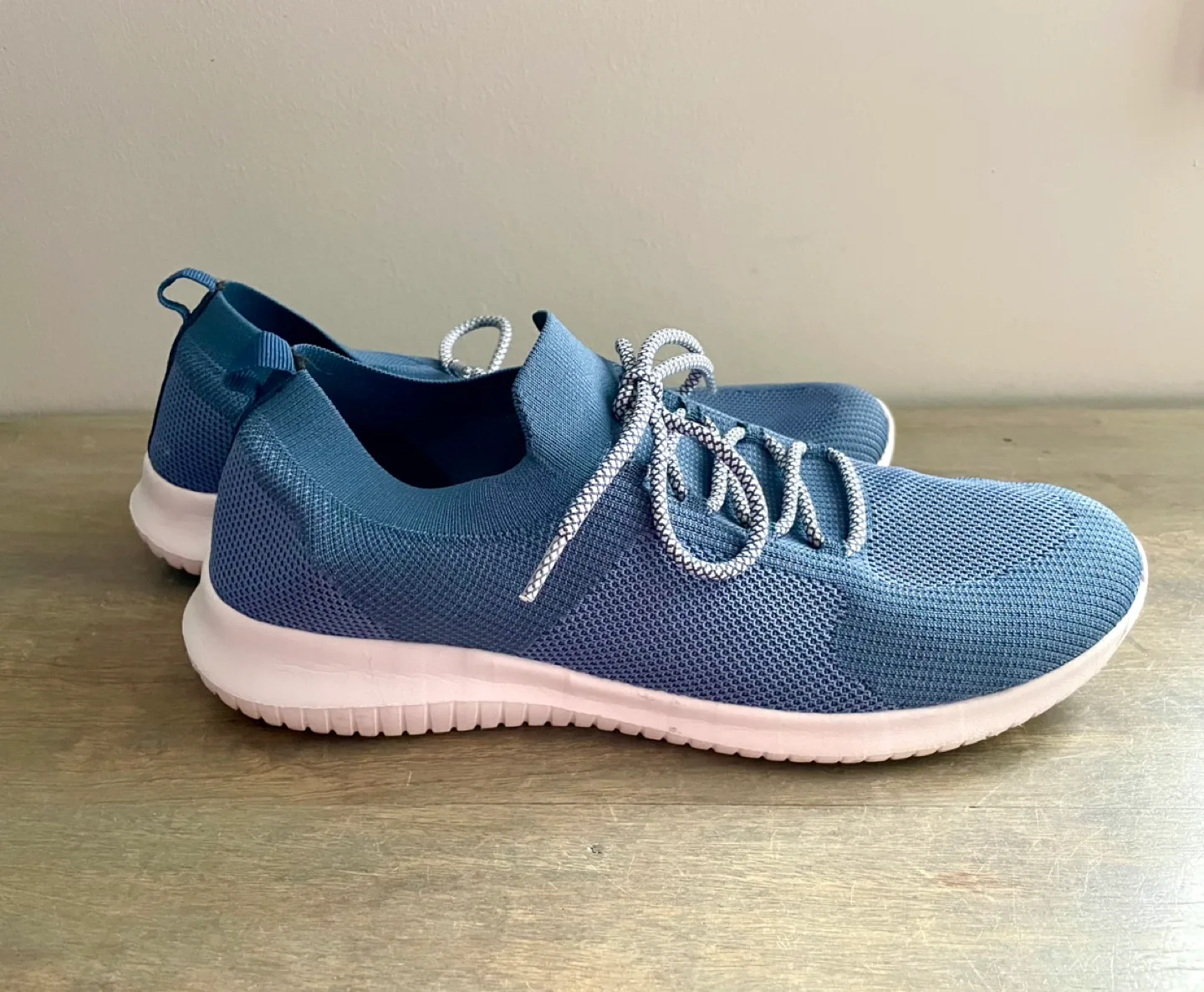 Athletic Works Blue Lightweight Memory Foam Knit Sneakers image indicator(3)