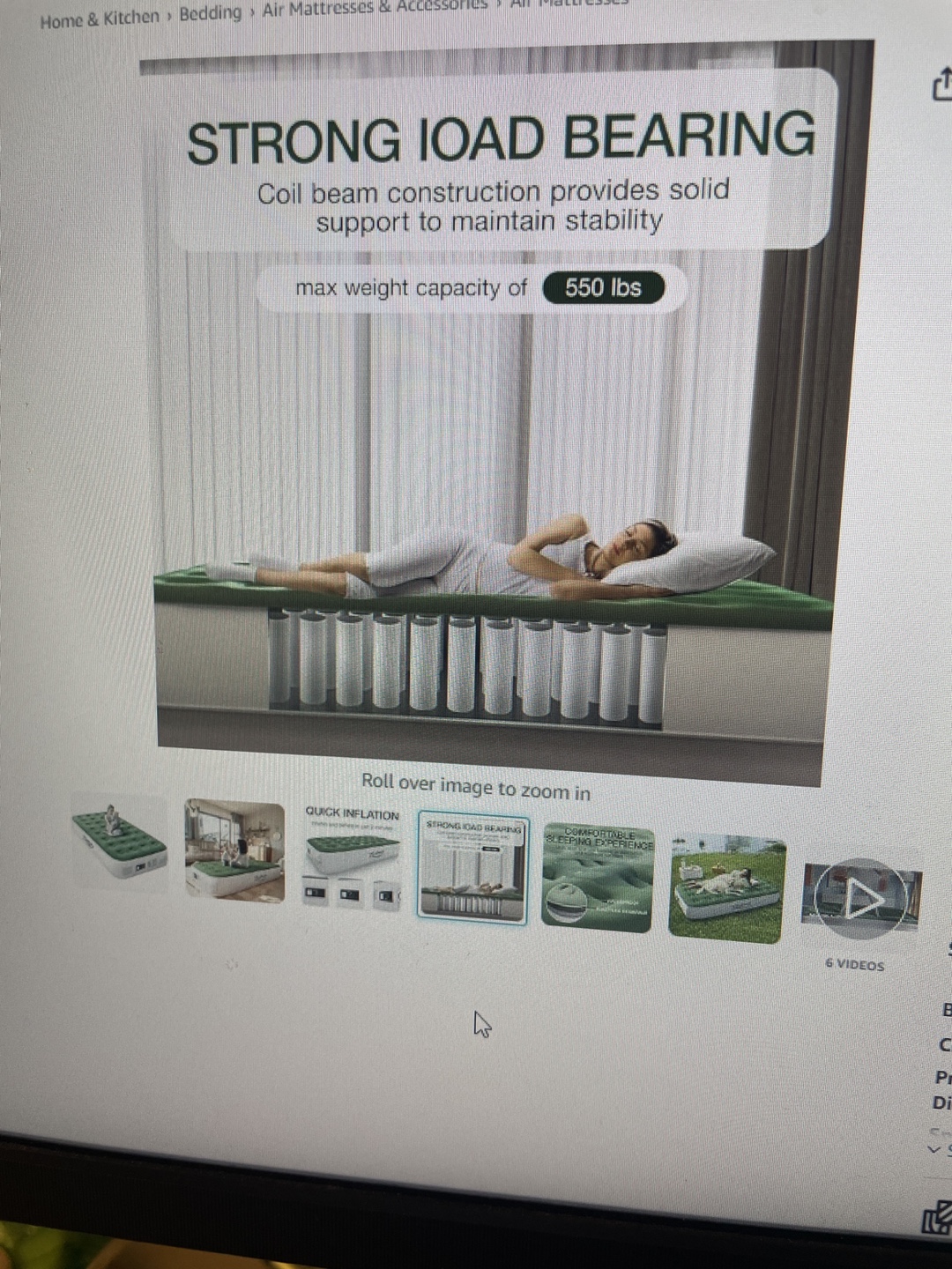 Twin Air Mattress with Built in Pump, No lost Air - photo 2
