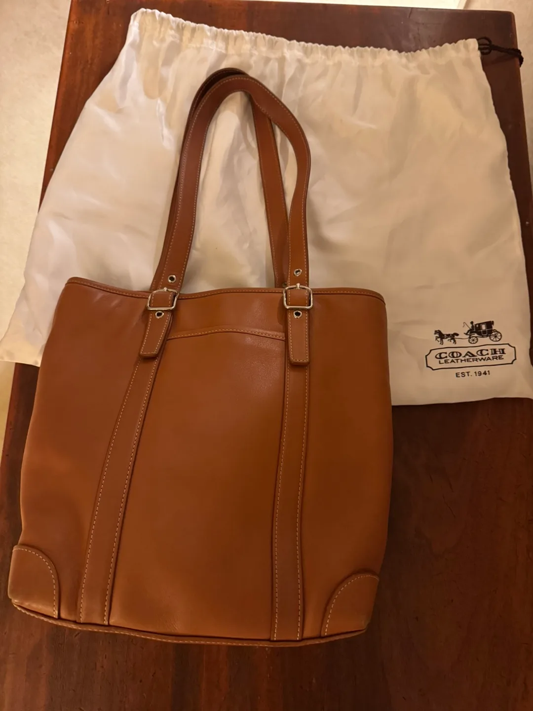 Coach Leather Tote Bag thumbnail