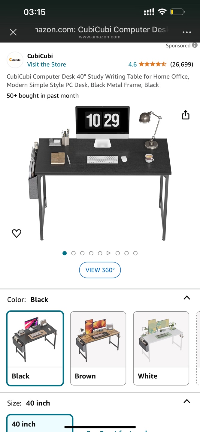 Computer Desk 40''