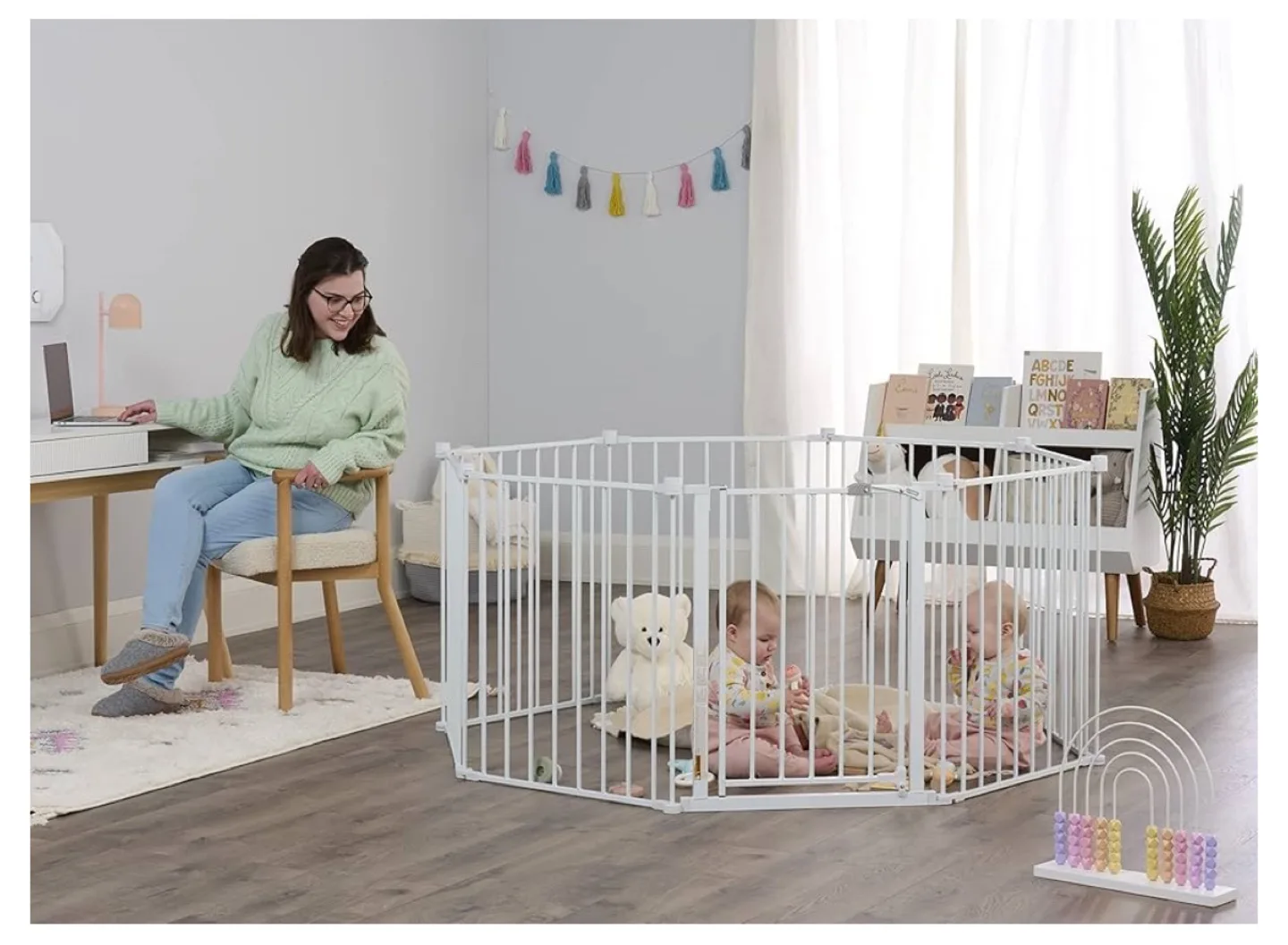Regalo 194-Inch Super Wide Adjustable Baby Gate and Play Yard thumbnail