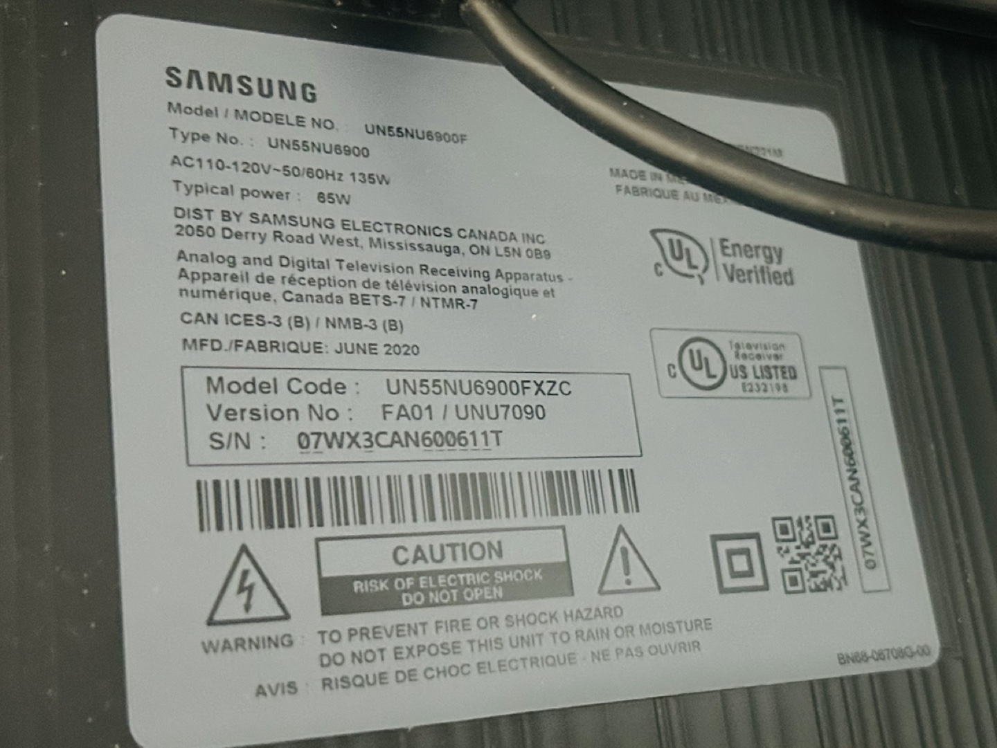 Samsung 55 inch 4K TV - photo 4