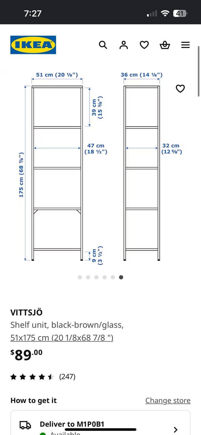 IKEA VITTSJÖ Shelf Unit - photo 2