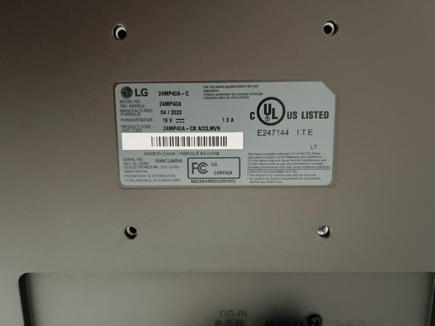 LG 24MP40A-C Monitor - photo 3