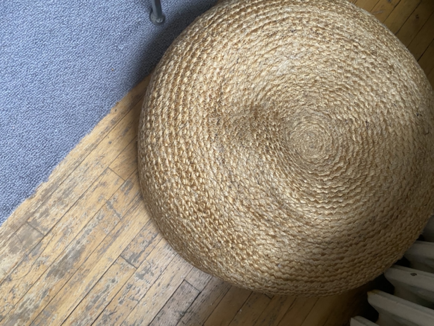 2 Jute Round Pouf - photo 2