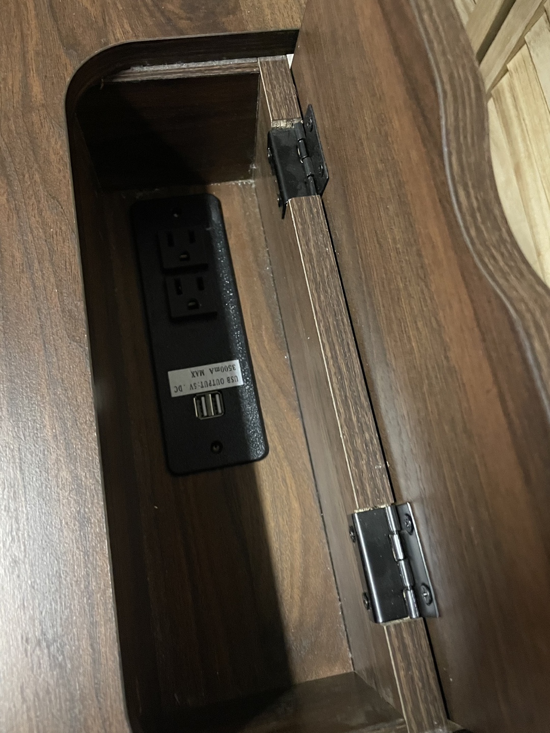 Writing Desk with Two Drawers and USB ports - photo 4