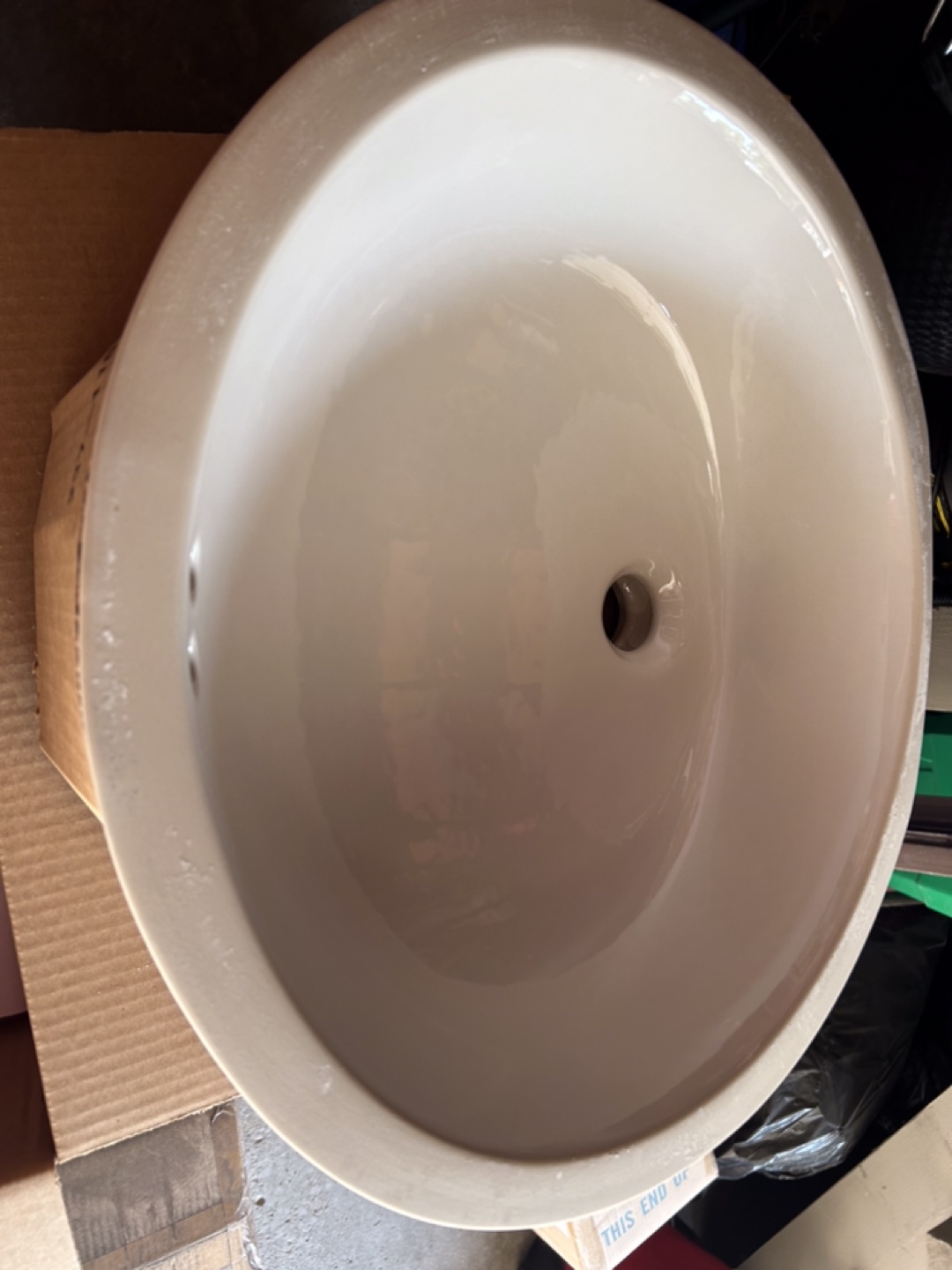 New Lav 217 Maple Oval Undercounter Bathroom Sink