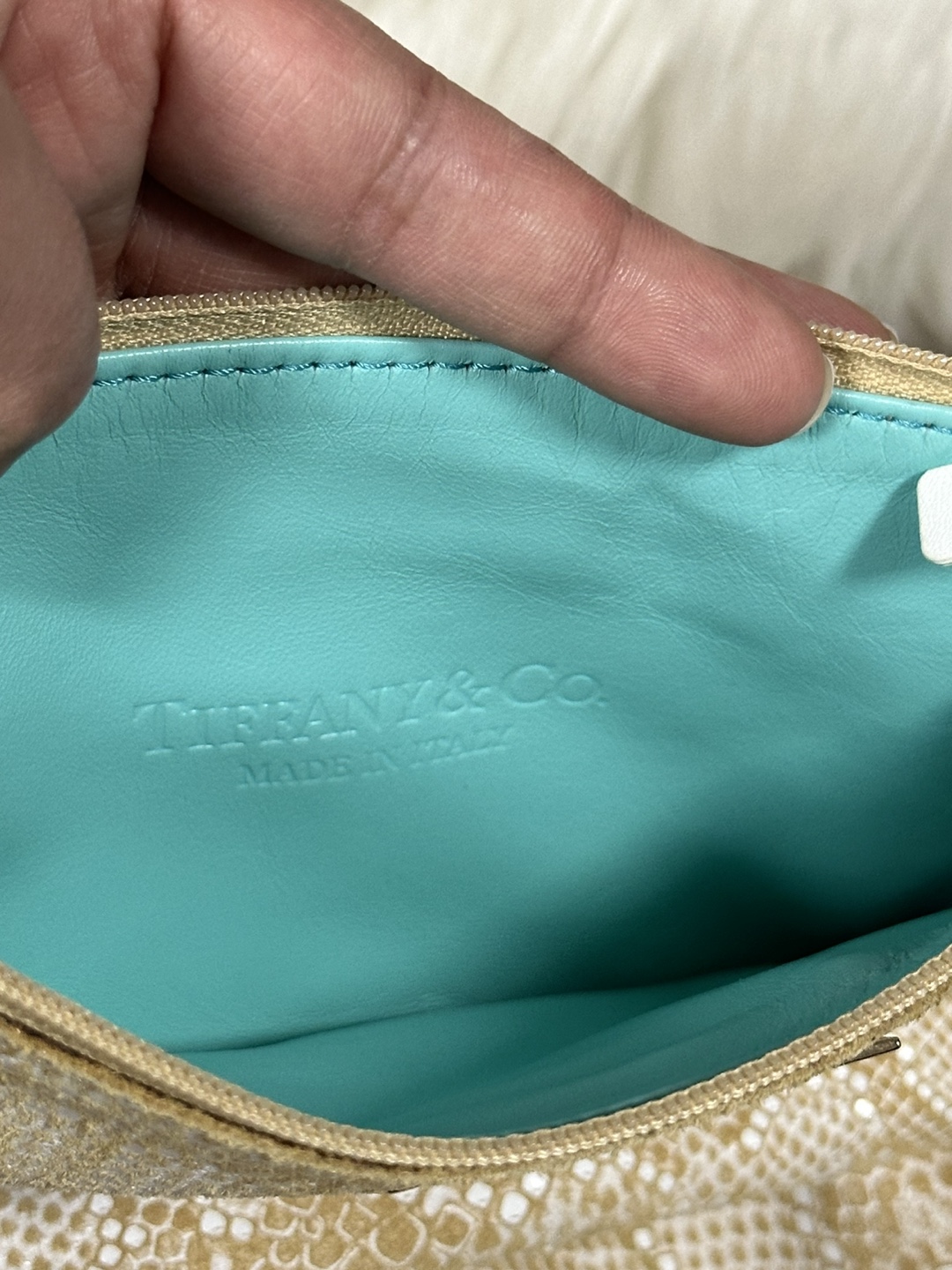 Authentic Tiffany & Co. Leather Tote Bag with Clutch - photo 4