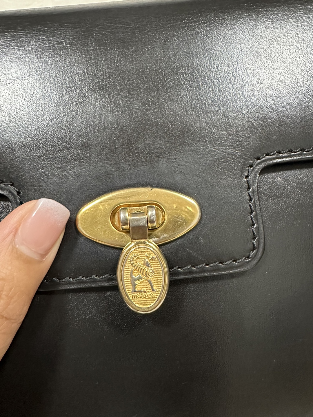 Authentic Mabes Made in Italy Kelly type Bag - photo 5