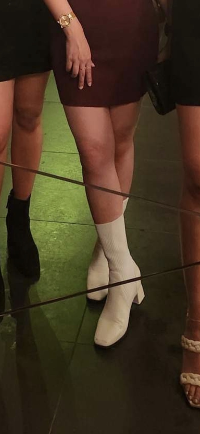 White Knit Booties - photo 2