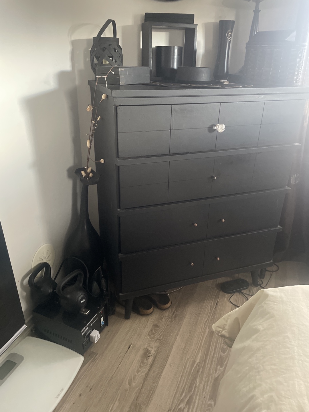 Black 5 Drawer Dresser - photo 2