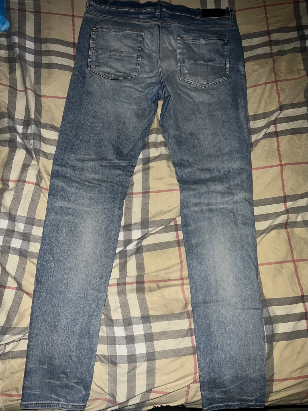 Amiri Orange Bandana Thrasher Jeans Clay Indigo (Size 38) - photo 2