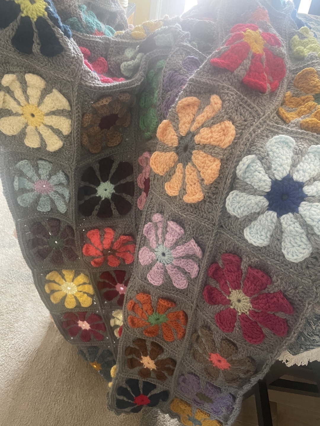Handmade Crochet Throw Blanket - photo 2